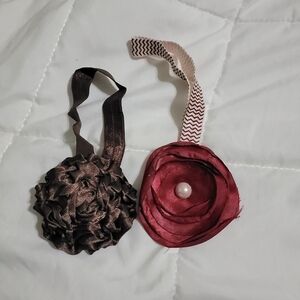 New Baby hairbands Headbandd Set 4 Brown and Red Hair Accessories